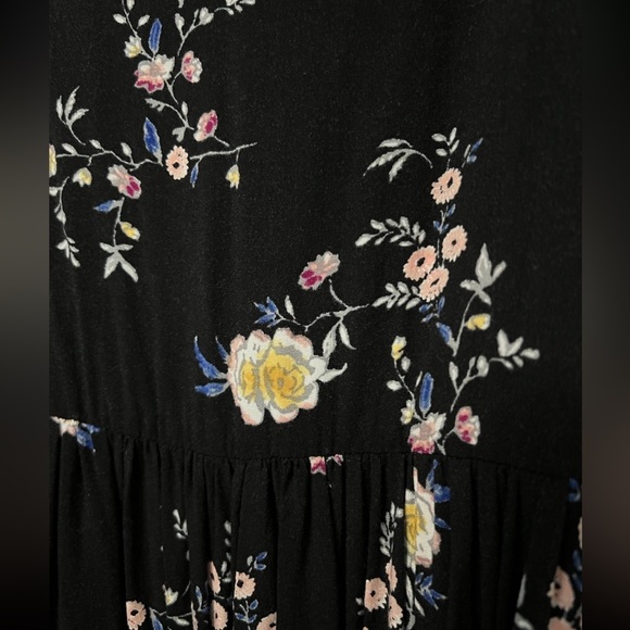 Torrid Floral Midi High Neck Dress Size 0 - Picture 6 of 6